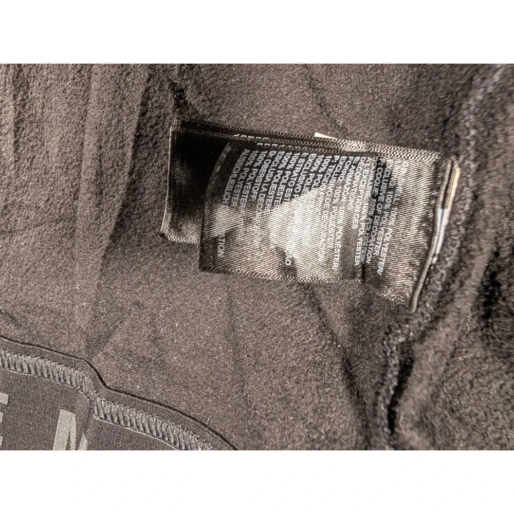 The North Face Men's Small Black‎ Camo Full Zip Hooded Fleece Jacket